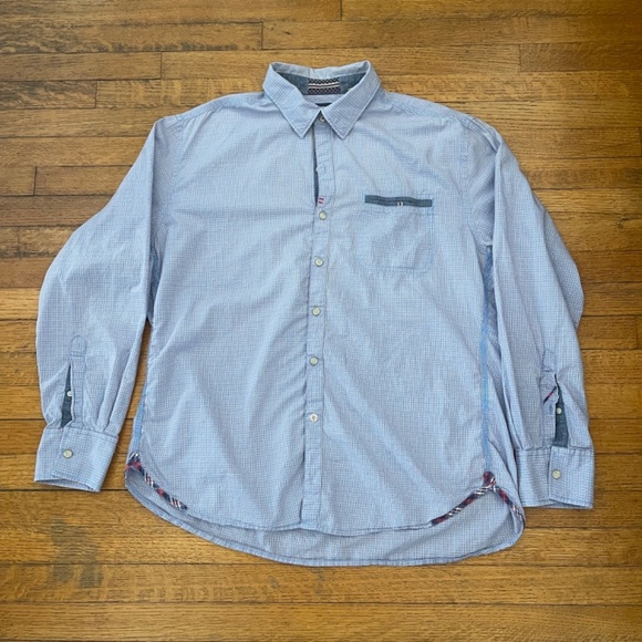Robert Graham Men's Blue Checkered Shirt - Picture 2 of 9